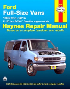Livre: Ford E-150, E-250, E-350 Full-Size Vans (1992-2014) - Gasoline engine models - Haynes Repair Manual