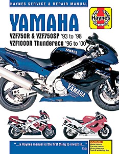 Książka: Yamaha YZF 750R & YZF750SP (1993-1998) / YZF1000R Thunderace (1996-2000) - Haynes Service & Repair Manual