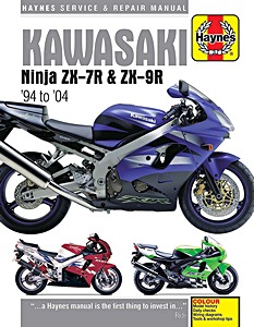 Livre : Kawasaki Ninja ZX-7R & ZX-9R (1994-2004) - Haynes Service & Repair Manual
