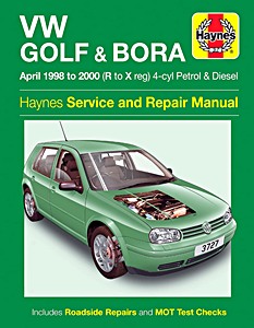 Book: VW Golf & Bora - 4-cyl Petrol & Diesel (April 1998 - 2000) - Haynes Service and Repair Manual