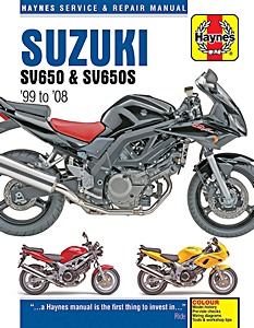 Book: Suzuki SV 650 & SV 650 S (1999-2008) - Haynes Service & Repair Manual