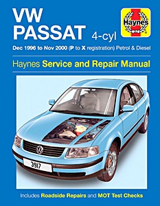 Book: VW Passat - 4-cyl Petrol & Diesel (Dec 1996 - Nov 2000) - Haynes Service and Repair Manual