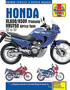 Brochure pub catalogue moto HONDA FX650 DOMINATOR AFRICATWIN XRV 750 