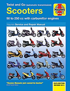 HR4082SC Scooters 50 to 250 cc - Twist and Go (automatic transmission) | Haynes Owners Workshop Manual