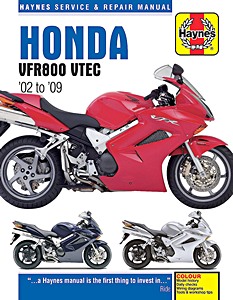 Livre: Honda VFR 800 V-Tec V-Fours (2002-2009) - Haynes Service & Repair Manual