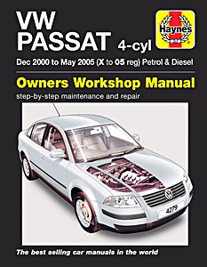 Book: VW Passat - 4-cyl Petrol & Diesel (Dec 2000 - May 2005) - Haynes Service and Repair Manual