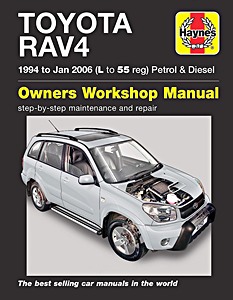 Livre: Toyota RAV4 - Petrol & Diesel (1994 - Jan 2006) - Haynes Service and Repair Manual