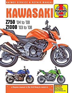 Książka: Kawasaki ZR 750 (2004-2008) / ZR 1000 (2003-2008) - Haynes Service & Repair Manual