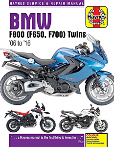 Książka: BMW F 650, F 700 & F 800 Twins (2006-2016) - Haynes Service & Repair Manual