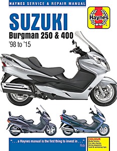 Book: Suzuki Burgman 250 & 400 (1998-2015) - Haynes Service & Repair Manual