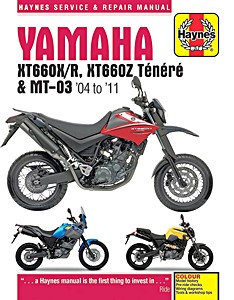 Boek: Yamaha XT 660 X/R, XT 660 Z Ténéré & MT-03 (2004-2011) - Haynes Service & Repair Manual