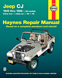 Boek: Jeep CJ (1949-1986) - Inline four, inline six, V6, V8 - Haynes Repair Manual