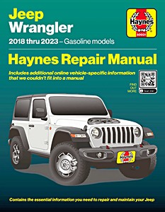Cover repair manual Jeep Wrangler (JL, 2018-2023) - Gasoline models