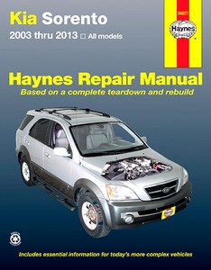 Book: Kia Sorento - 2.4 L, 3.3 L, 3.5 L and 3.8 L engines (2003-2013) (USA) - Haynes Repair Manual