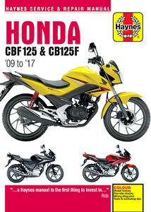 Book: Honda CBF 125 & CB 125 F (2009-2017) - Haynes Service & Repair Manual