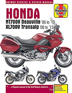 Książka: Honda NT 700V Deauville (2006-2013) & XL 700V Transalp (2008-2013) - Haynes Service & Repair Manual