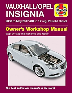 Boek: Opel Insignia - 1.8 Petrol/2.0 Diesel (08-17)