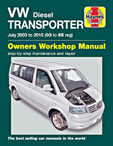 Livre: VW Transporter T5 - 1.9 TDI, 2.0 TDI and 2.5 TDI Diesel (July 2003-2015) - Haynes Service and Repair Manual