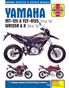 Book: Yamaha MT-125 & YZF-R125 (2014-2018), WR125R & X (2009-2015) - Haynes Service & Repair Manual