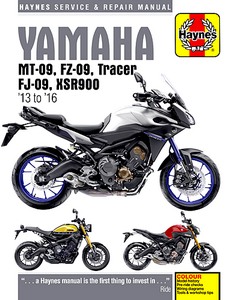 Książka: Yamaha MT-09, FZ-09, Tracer FJ-09, XSR900 (2013-2016) - Haynes Service & Repair Manual
