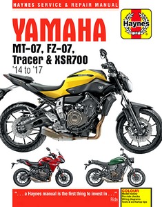 Książka: Yamaha MT-07, FZ-07, MT-07TR Tracer, XSR700 (2014-2017) - Haynes Service & Repair Manual