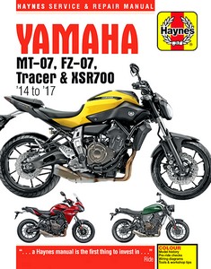 Livre : Yamaha MT-07, FZ-07, MT-07TR Tracer, XSR700 (2014-2017) - Haynes Service & Repair Manual