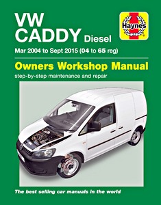 Book: VW Caddy - Diesel (Mar 2004 - Sept 2015) - Haynes Service and Repair Manual