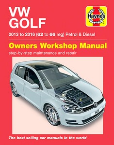 Book: VW Golf - Petrol & Diesel (2013-2016) - Haynes Service and Repair Manual