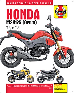 Livre: Honda MSX 125 Grom (2013-2018) - Haynes Service & Repair Manual