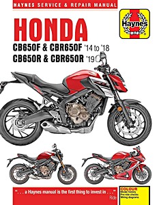 Buch: Honda CB 650 F & CBR 650 F (2014-2018), CB 650 R & CBR 650 R (2019) - Haynes Service & Repair Manual