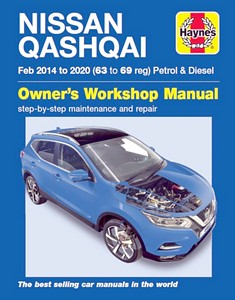 Book: Nissan Qashqai - 2WD - Petrol & Diesel (Feb 2014 - 2020) - Haynes Service and Repair Manual