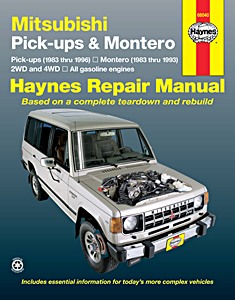 Livre: Mitsubishi Pick-ups (1983-1996) & Montero (1983-1993) (USA) - All gasoline engines - Haynes Repair Manual