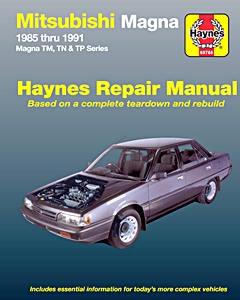 Book: Mitsubishi Magna - Series TM, TN & TP (1985-1991) - Haynes Repair Manual