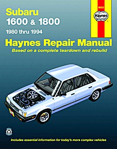 Livre: Subaru 1600 & 1800 (1980-1994) - Haynes Repair Manual