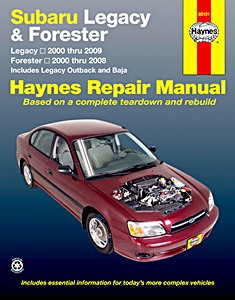 Książka: Subaru Legacy & Forester (1999-2009) - including Legacy Outback and Baja (USA) - Haynes Repair Manual