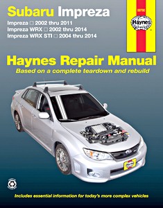 Book: Subaru Impreza - Petrol (2002-2014) (AUS) - Haynes Repair Manual