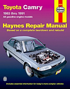 Book: Toyota Camry - All gasoline models (1983-1991) (USA) - Haynes Repair Manual