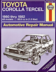 Livre: Toyota Corolla Tercel (1980-1982) (USA) - Haynes Repair Manual