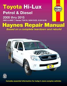 Boek: Toyota Hi-Lux - 2WD & 4WD - Petrol & Diesel Engines (2005-2015) (AUS) - Haynes Repair Manual