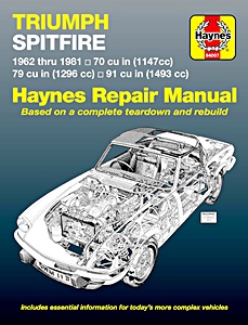 Triumph Spitfire (USA, 1962-1981) - 70, 79 and 91 cu in | Haynes Auto Repair Manual (94007) | Haynes (USA)