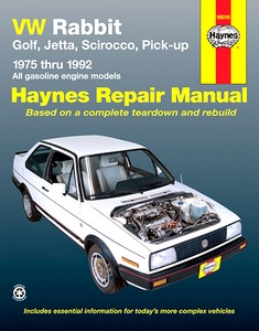 Livre: Volkswagen Rabbit, Golf, Jetta, Scirocco, Pick-up - all gasoline engine models (1975-1992) (USA) - Haynes Repair Manual