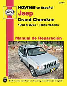 Book: Jeep Grand Cherokee - Todos modelos (1993-2004) - Haynes Manual de Reparación