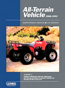 Boek: All-Terrain Vehicle Maintenance Manual (Vol. 2) - Honda, Kawasaki, Polaris, Suzuki and Yamaha (1988-1992) - Clymer ProSeries Service and Repair Manual