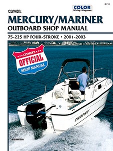 Book: Mercury / Mariner 75 - 225 hp Four-Stroke (2001-2003) - Clymer Outboard Shop Manual