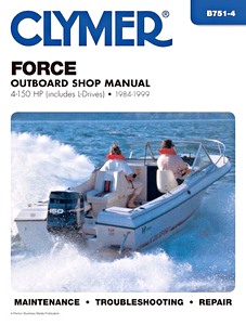 Boek: Force 4 - 150 hp, including L-Drives (1984-1999) - Clymer Outboard Shop Manual