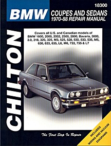 Buch: BMW Coupes and Sedans (1970-1988) - Chilton Repair Manual