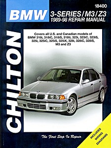 Książka: BMW 3-Series, M3, Z3 (E30 and E36) (1989-1998) - Chilton Repair Manual