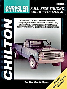 Książka: Dodge / Plymouth Full-Size Trucks - gasoline and diesel engines (1967-1988) - Chilton Repair Manual