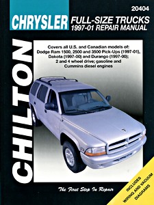 Livre: Dodge Ram 1500, 2500, 3500 (1997-2001), Dakota (1997-2000), Durango (1997-2000) - gasoline and diesel - Chilton Repair Manual