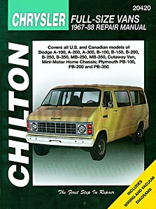 Livre: Dodge & Plymouth Full-size Vans (1967-1988) - Chilton Repair Manual
